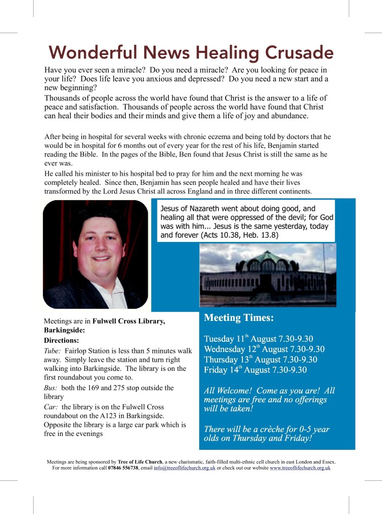 Wonderful News Healing Crusade